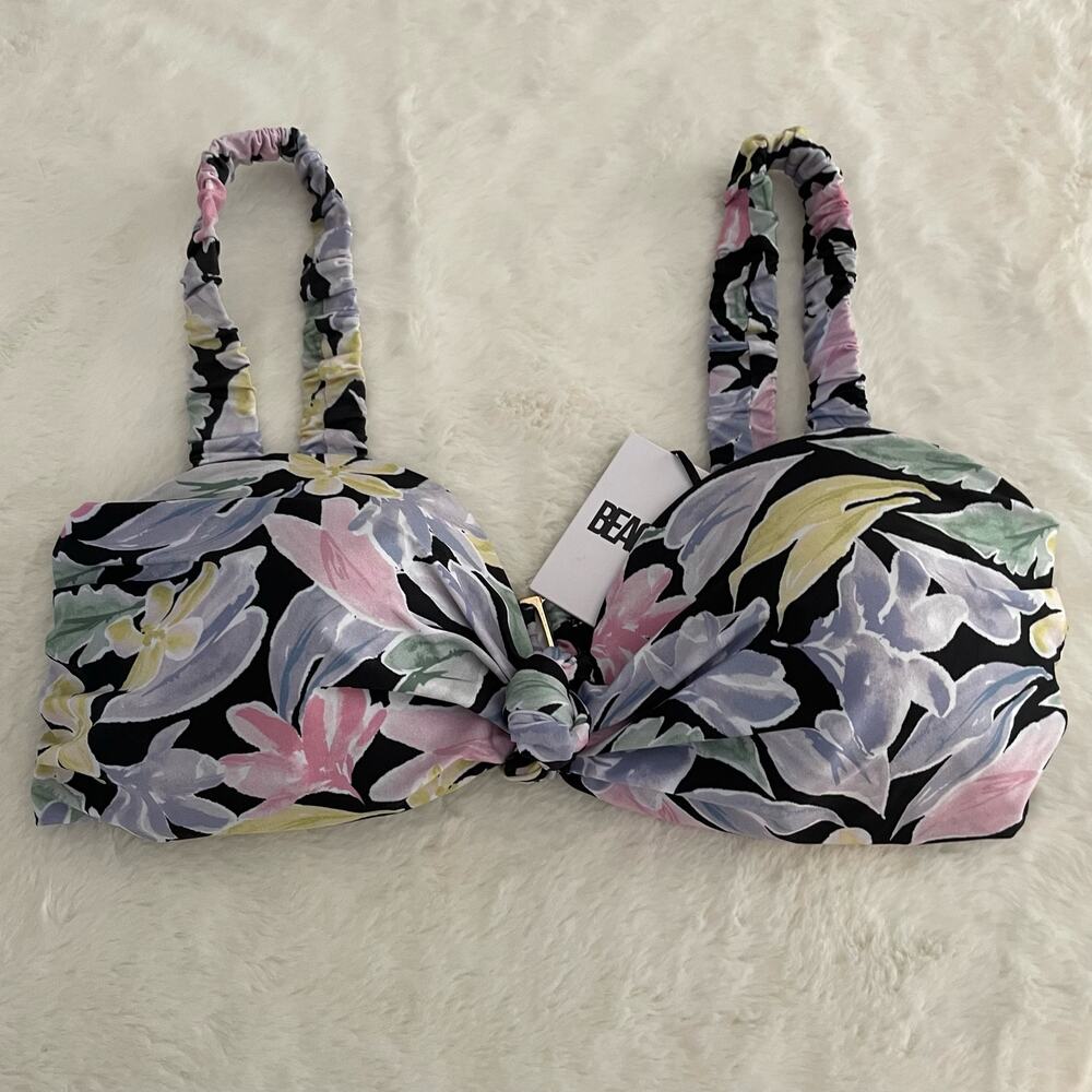 NWT new Beach Riot Floral Bikini Top & Bottoms size large L